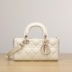 Dior Lady Joy Series Milk White Lambskin