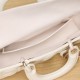 Dior Lady Joy Series Milk White Lambskin