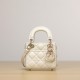 Dior Lady Series Milk White Lambskin Super Mini