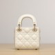 Dior Lady Series Milk White Lambskin Super Mini