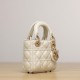 Dior Lady Series Milk White Lambskin Super Mini