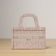 Dior Book Tote Series Handbag Oblique Print Pink