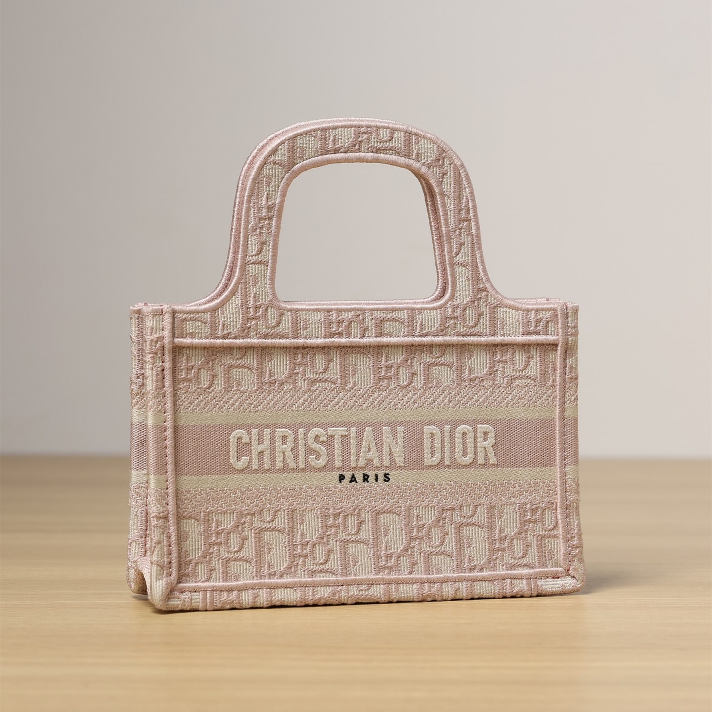 Dior Book Tote Series Handbag Oblique Print Pink