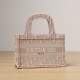 Dior Book Tote Series Handbag Oblique Print Pink