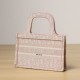 Dior Book Tote Series Handbag Oblique Print Pink