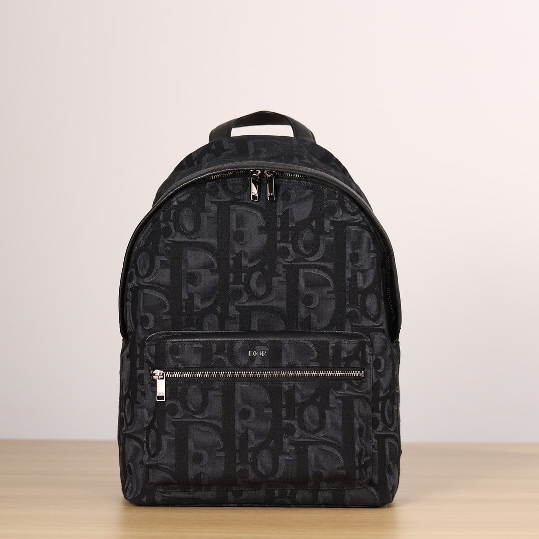 Dior Rider Series Backpack Oblique Print Black