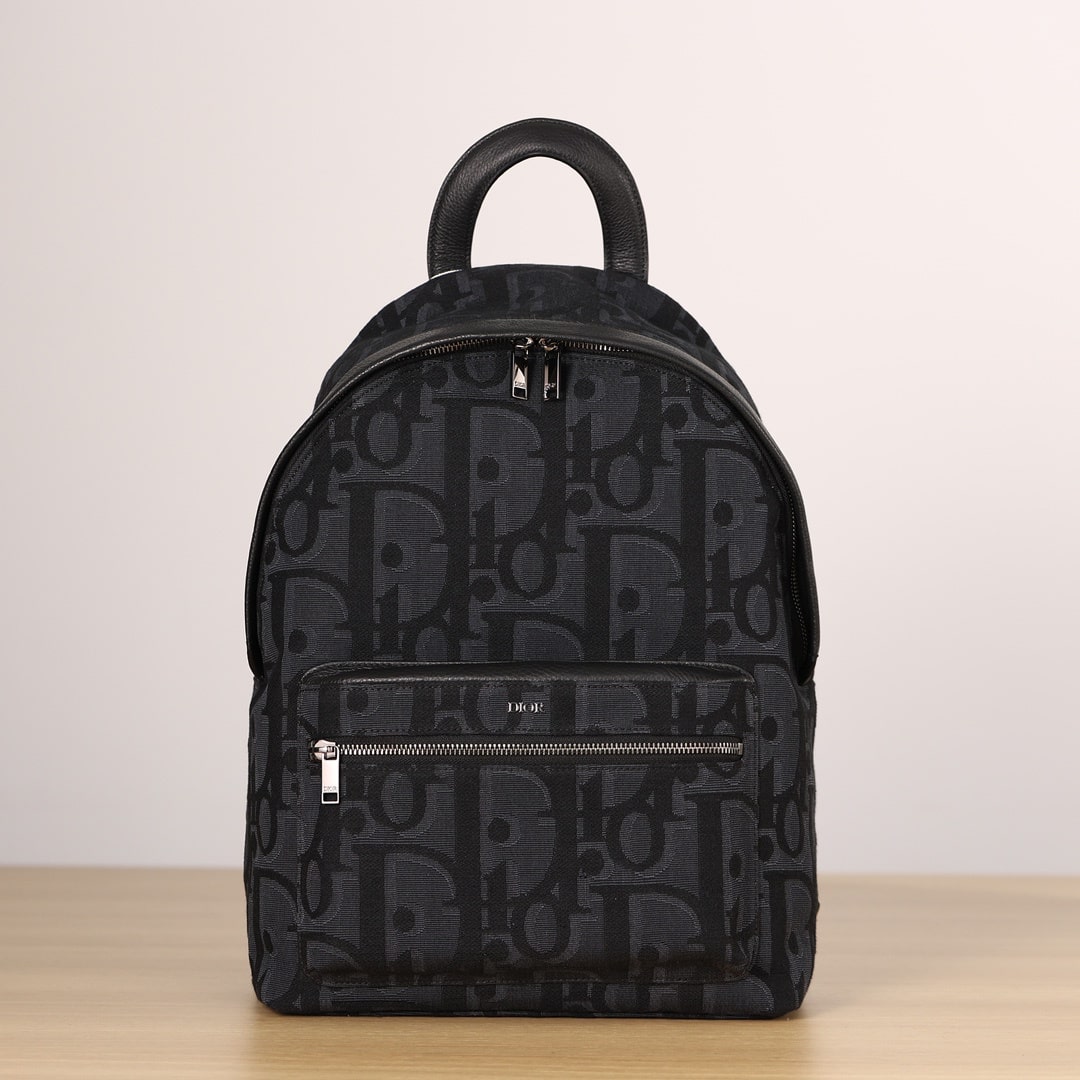 Dior Rider Series Backpack Oblique Print Black