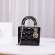 Dior Lady Dior Bag Patent Calfskin Light Gold Hardware Mini