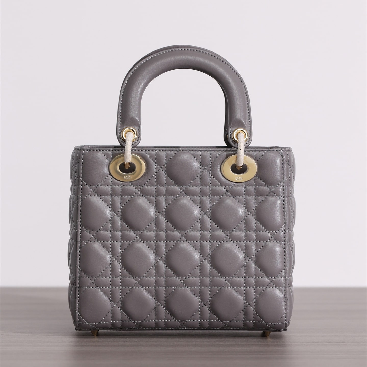 Dior Lady Dior Bag Lambskin Gray