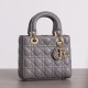 Dior Lady Dior Bag Lambskin Gray