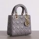 Dior Lady Dior Bag Lambskin Gray