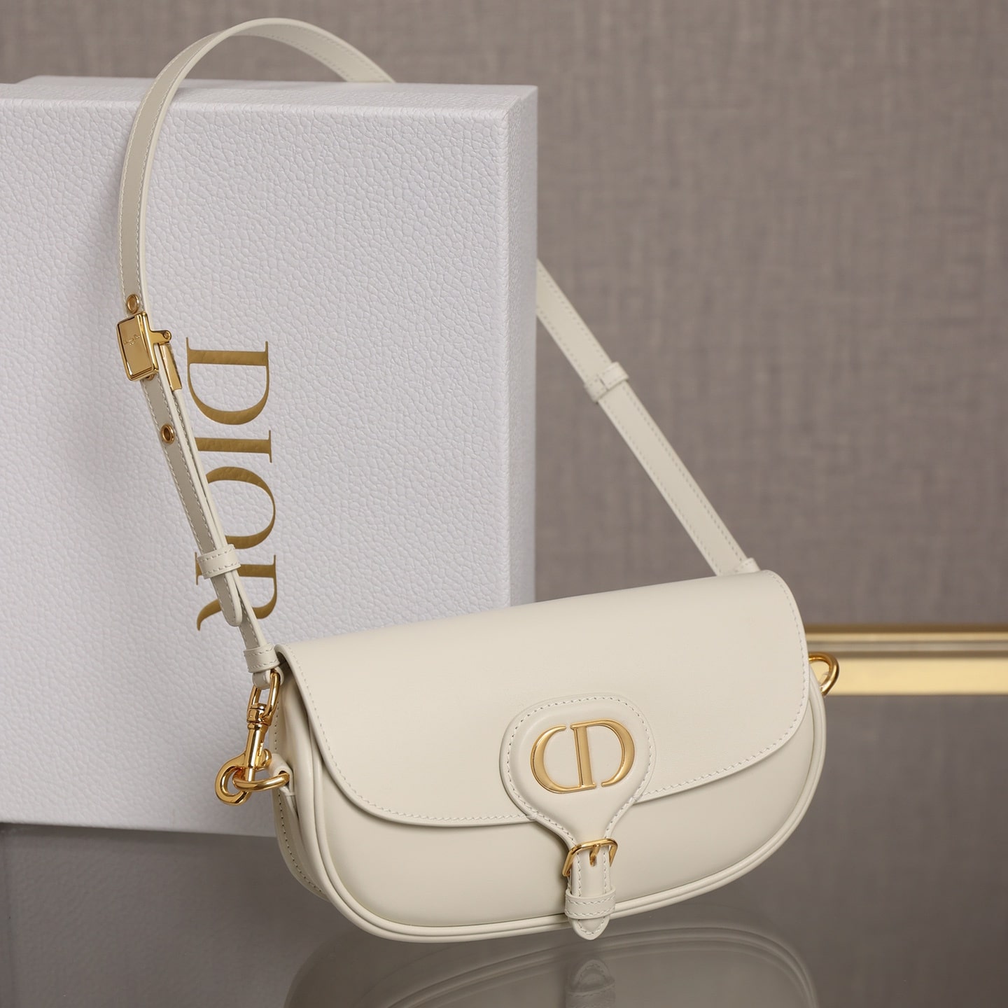 Dior Bobby Series Shoulder Bag White