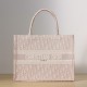 Dior Book Tote Series Oblique Print Pink Medium