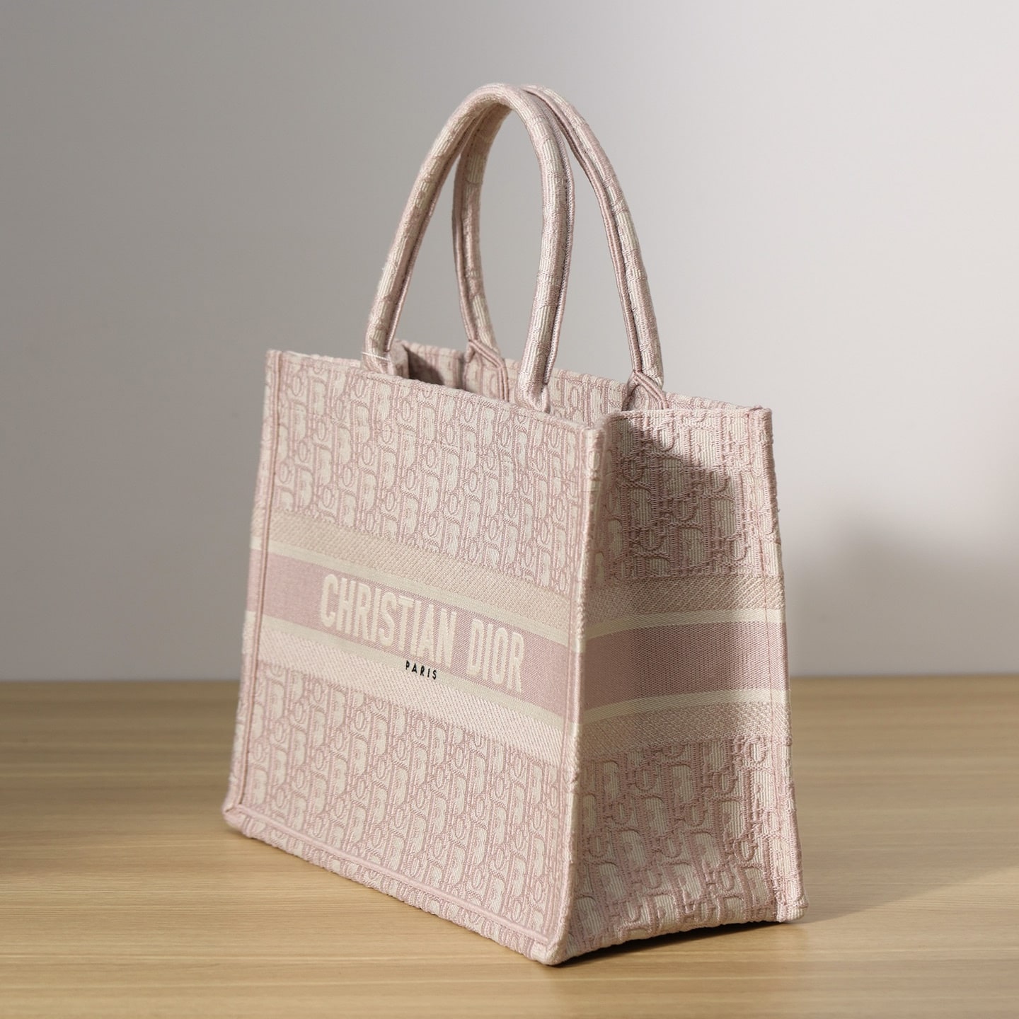 Dior Book Tote Series Oblique Print Pink Medium