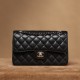 Chanel CF series caviar flap bag black silver-tone hardware