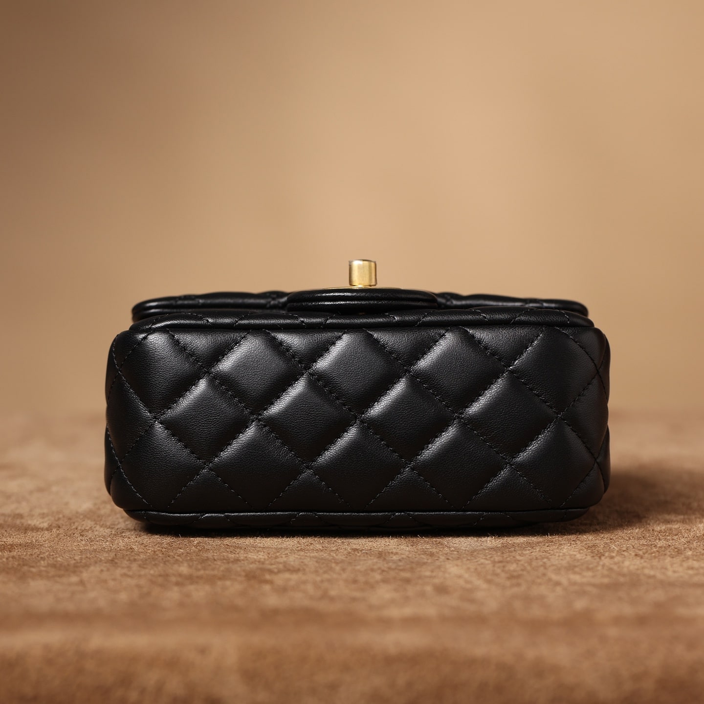 Chanel Lambskin Quilted Mini Pearl Crush Flap Black