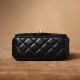 Chanel Lambskin Quilted Mini Pearl Crush Flap Black