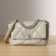 Chanel 19 Bag lambskin shoulder bag gray