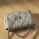 Chanel 19 Bag lambskin shoulder bag gray