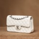 Chanel CF series ball grained cowhide white silver hardware