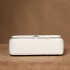 Chanel CF series ball grained cowhide white silver hardware