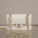 Chanel CF series ball grained cowhide white gold hardware