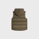 Celine24 autumn and winter light khaki sleeveless down vest