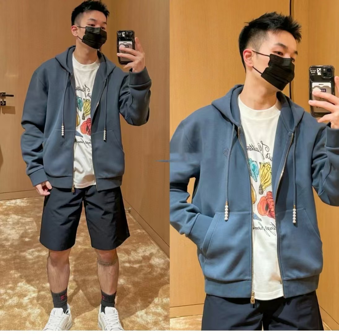 Louis Vuitton Embroidered Knitted Hoodie