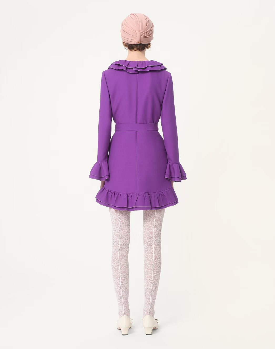 Valentino Short Silk Wool Dress