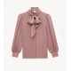 YSL mulberry silk crepe satin shirt